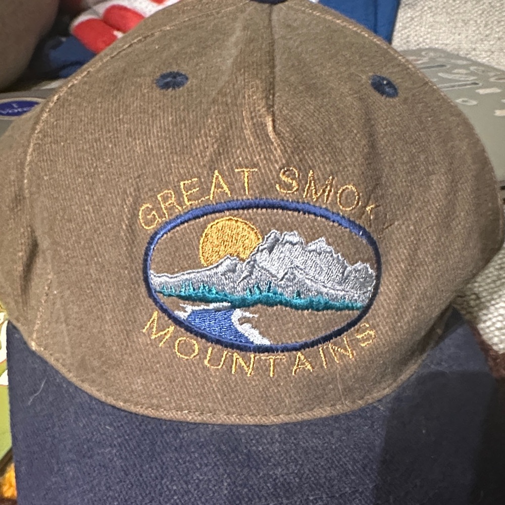Great Smoky Mountains Brown and Blue Cap